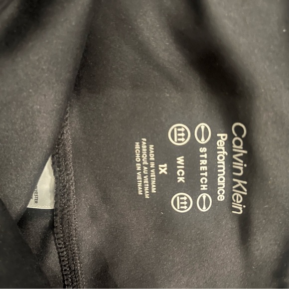 Calvin Klein Women's Black Athletic Shorts with White Logo - Picture 4 of 6